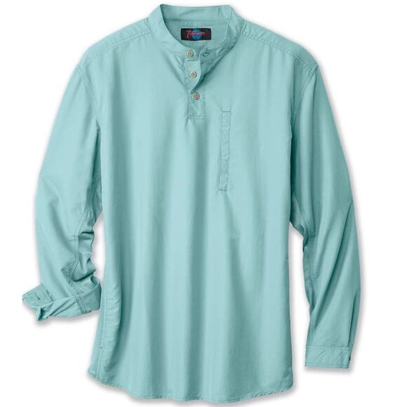 Rail Riders Henley Shirt Mens Size XL Aqua Blue Outdoor‎ Long Sleeves Adventure - Picture 1 of 12